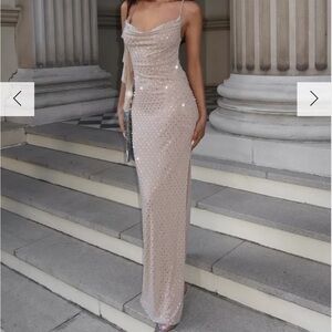Rhinestone Maxi Dress